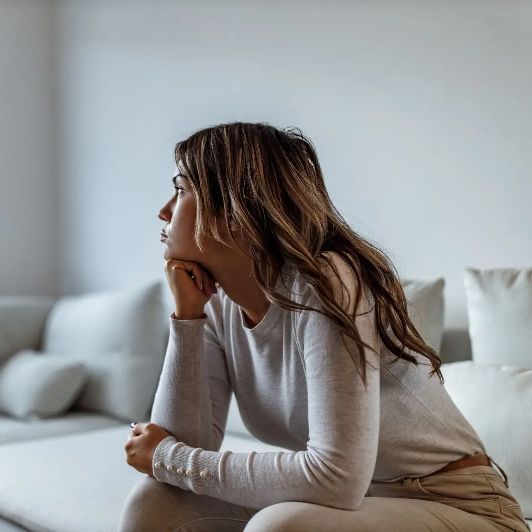 Woman dealing with anxiety