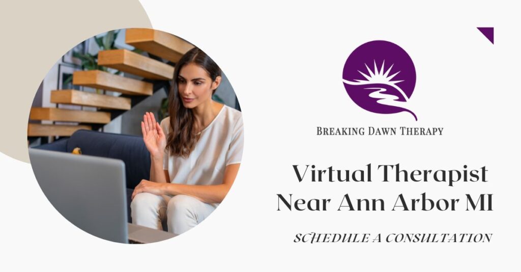 Virtual Therapist Near Ann Arbor, MI | Breaking Dawn Therapy